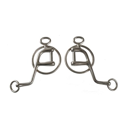 Jacks Imports Stainless Steel Walking Cheek Bit 10" DRAFT 2100-10